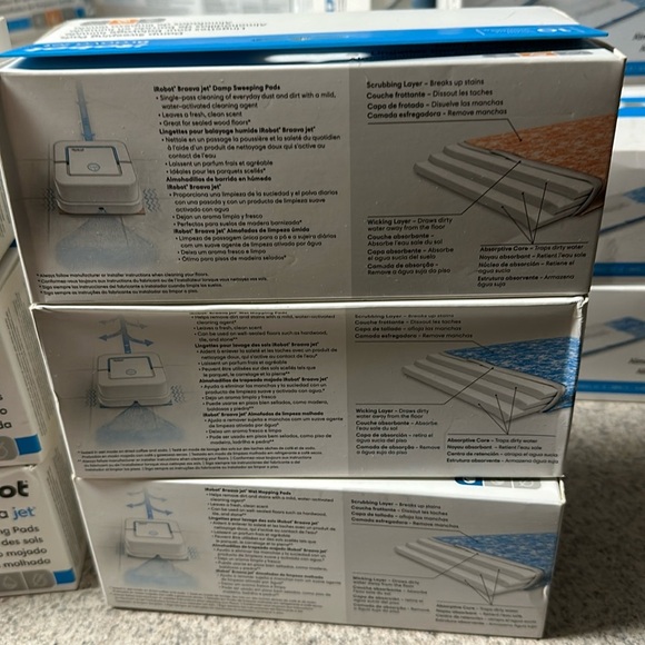 iRobot Braava Jett Damp Sweeping Wet Mopping Pads 6 boxes-NEW - Picture 4 of 7
